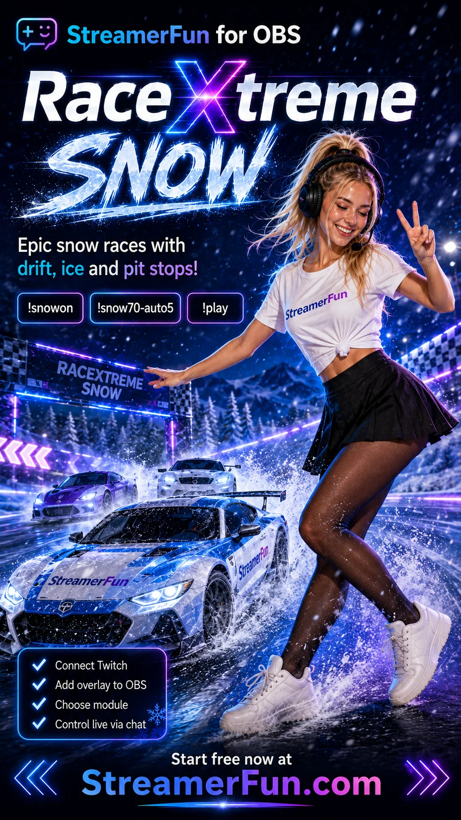 RaceXtreme Snow – snow racing with drift, ice and pit stops